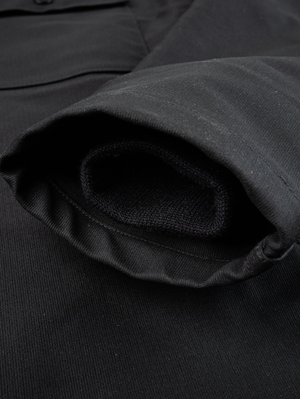 Iron Heart IHM-45-BLK Black Oiled Whipcord A2 Deck Jacket