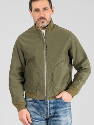 Iron Heart IHM-47-ODG 12oz Whipcord Tanker Jacket - Olive Drab Green