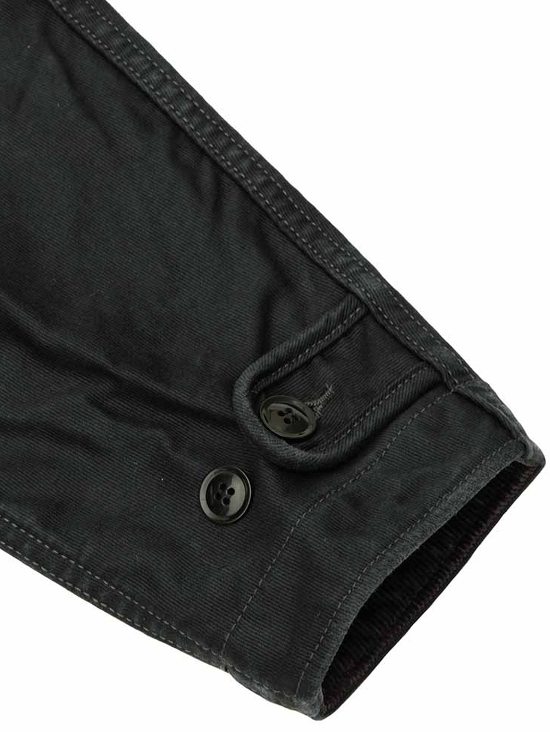 Iron Heart IHM-48-BLK 12oz Whipcord Lightweight N1 Deck Jacket - Black