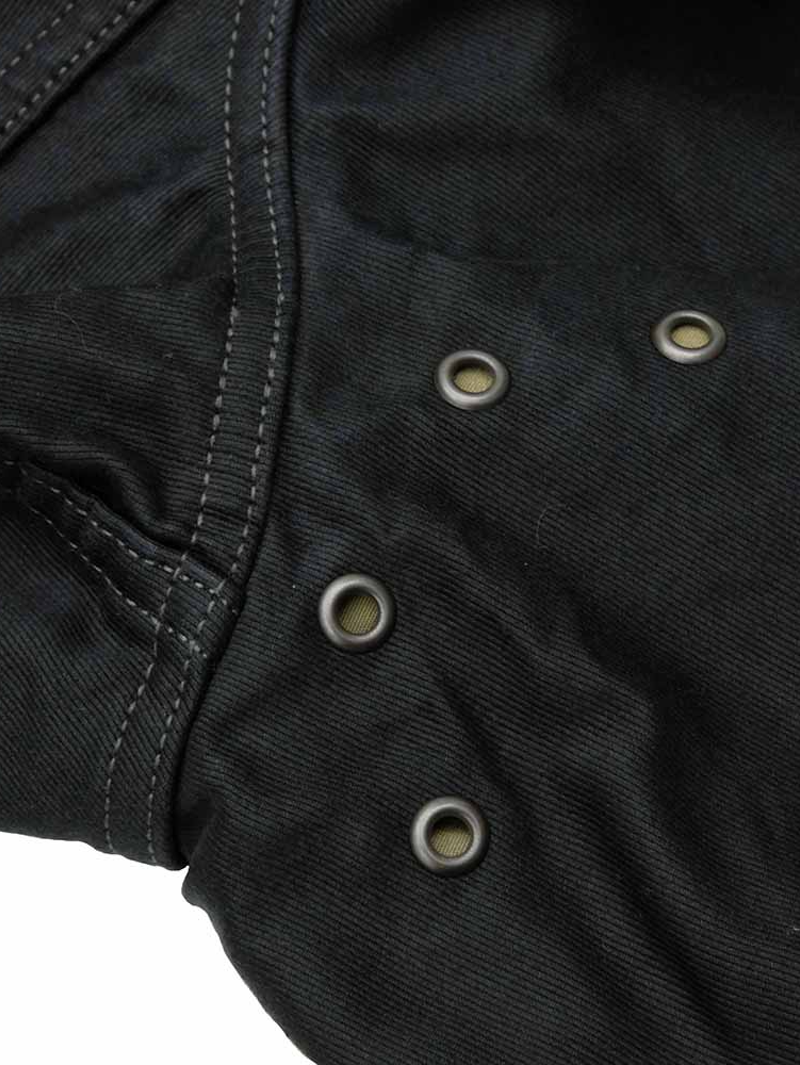 Iron Heart IHM-48-BLK 12oz Whipcord Lightweight N1 Deck Jacket - Black