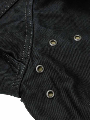 Iron Heart IHM-48-BLK 12oz Whipcord Lightweight N1 Deck Jacket - Black