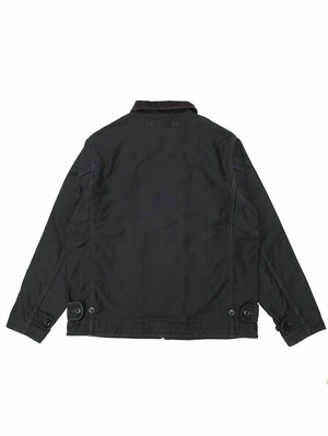 Iron Heart IHM-48-BLK 12oz Whipcord Lightweight N1 Deck Jacket - Black