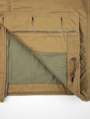 Iron Heart IHM-48-KHA 12oz Whipcord Lightweight N1 Deck Jacket - Khaki