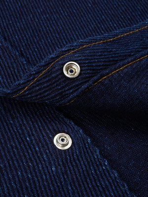 Iron Heart IHSH-208 Indigo Kersey Western Shirt