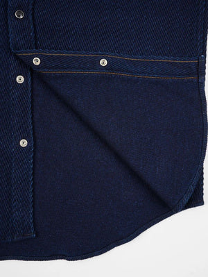 Iron Heart IHSH-208 Indigo Kersey Western Shirt