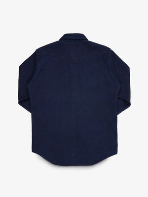 Iron Heart IHSH-208 Indigo Kersey Western Shirt