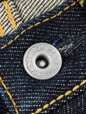 Iron heart Denim IH-888S-21 21oz Selvedge Denim Medium/High Rise Tapered Cut Jeans