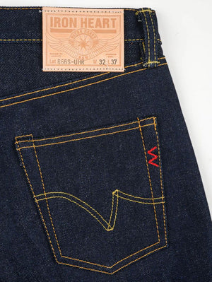 Iron heart IH-666S-UHR 21/23oz Ultra Heavy Raw Selvedge Denim Slim Straight Cut Jeans Indigo