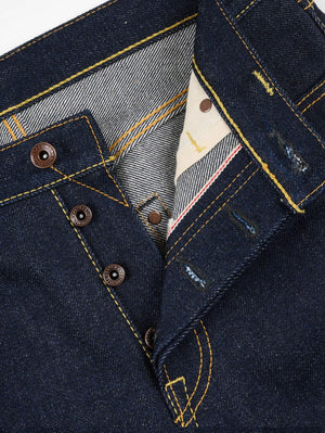 Iron heart IH-666S-UHR 21/23oz Ultra Heavy Raw Selvedge Denim Slim Straight Cut Jeans Indigo