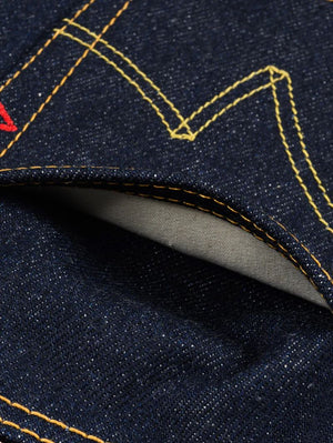 Iron heart IH-666S-UHR 21/23oz Ultra Heavy Raw Selvedge Denim Slim Straight Cut Jeans Indigo