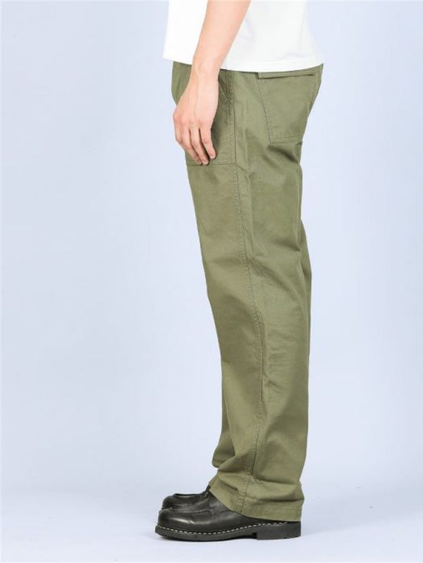 Japan Blue Olive French Work Serge Baker Pants - Mildblend Supply Co
