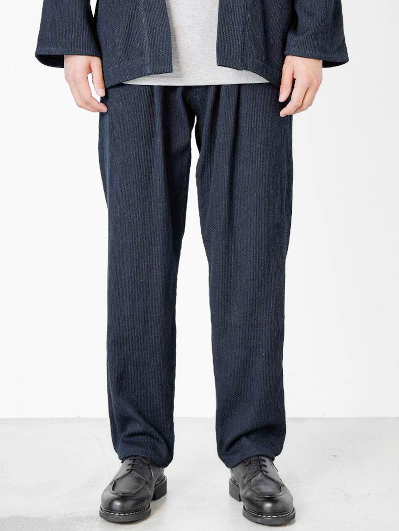 Japan Blue Sashiko Wide Tapered Pants