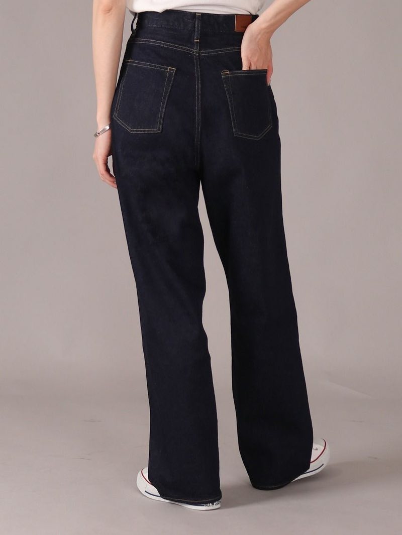 Japan Blue Women's Loose 12.5oz Stretch Ladies High waist Jeans