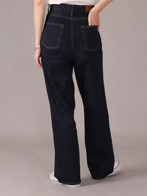 Japan Blue Women's Loose 12.5oz Stretch Ladies High waist Jeans