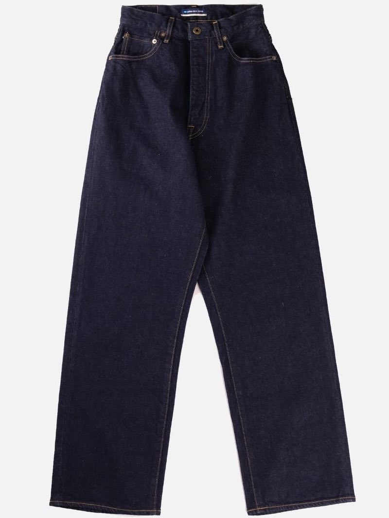 Japan Blue Women's Loose 12.5oz Stretch Ladies High waist Jeans