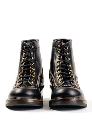 John Lofgren Black Donkey Puncher Boots Horween CXL