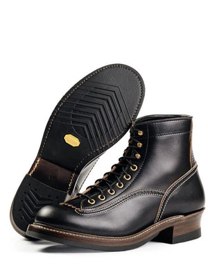 John Lofgren Black Donkey Puncher Boots Horween CXL