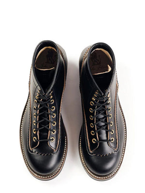 John Lofgren Black Donkey Puncher Boots Horween CXL