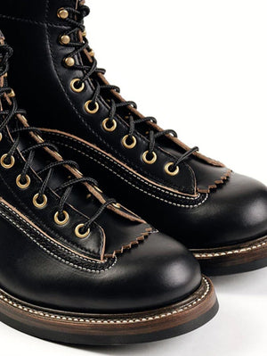 John Lofgren Black Donkey Puncher Boots Horween CXL