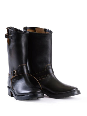 John Lofgren Black Railmaster Engineer Boots Shinki Hikaku Horsebutt