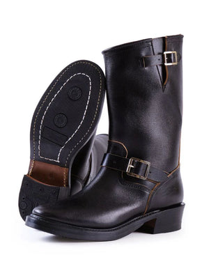 John Lofgren Black Railmaster Engineer Boots Shinki Hikaku Horsebutt