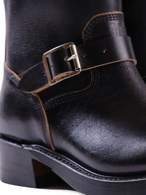 John Lofgren Black Railmaster Engineer Boots Shinki Hikaku Horsebutt