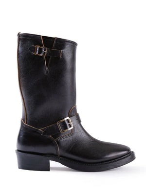 John Lofgren Black Railmaster Engineer Boots Shinki Hikaku Horsebutt