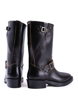 John Lofgren Black Railmaster Engineer Boots Shinki Hikaku Horsebutt