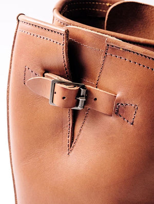 John Lofgren Cognac Wabash Engineer Boots Badalassi Carlo Leather