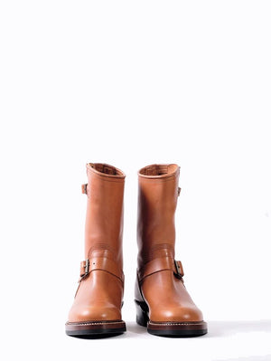 John Lofgren Cognac Wabash Engineer Boots Badalassi Carlo Leather