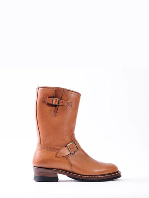 John Lofgren Cognac Wabash Engineer Boots Badalassi Carlo Leather