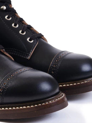 John Lofgren Combat Boots Black Horween CXL