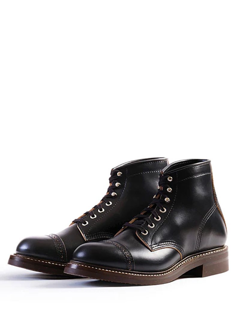 John Lofgren Combat Boots Black Horween CXL