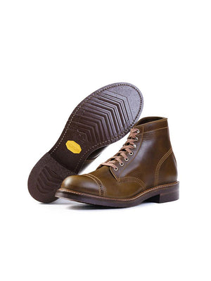John Lofgren Combat Boots Dark Olive Horween CXL