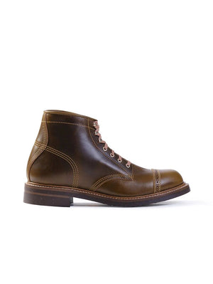 John Lofgren Combat Boots Dark Olive Horween CXL