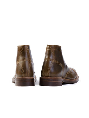 John Lofgren Combat Boots Dark Olive Horween CXL