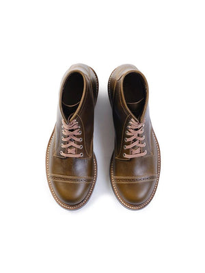 John Lofgren Combat Boots Dark Olive Horween CXL