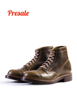 John Lofgren Combat Boots Dark Olive Horween CXL