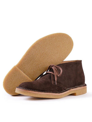 John Lofgren Dark Brown Military Desert Boots