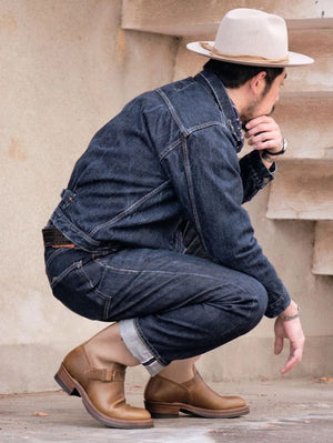 John Lofgren Limited Editio Roughout X Dark Olive Engineer Boots