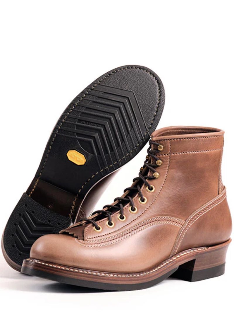 John Lofgren Natural Donkey Puncher Boots Horween CXL