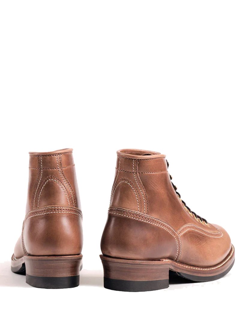 John Lofgren Natural Donkey Puncher Boots Horween CXL