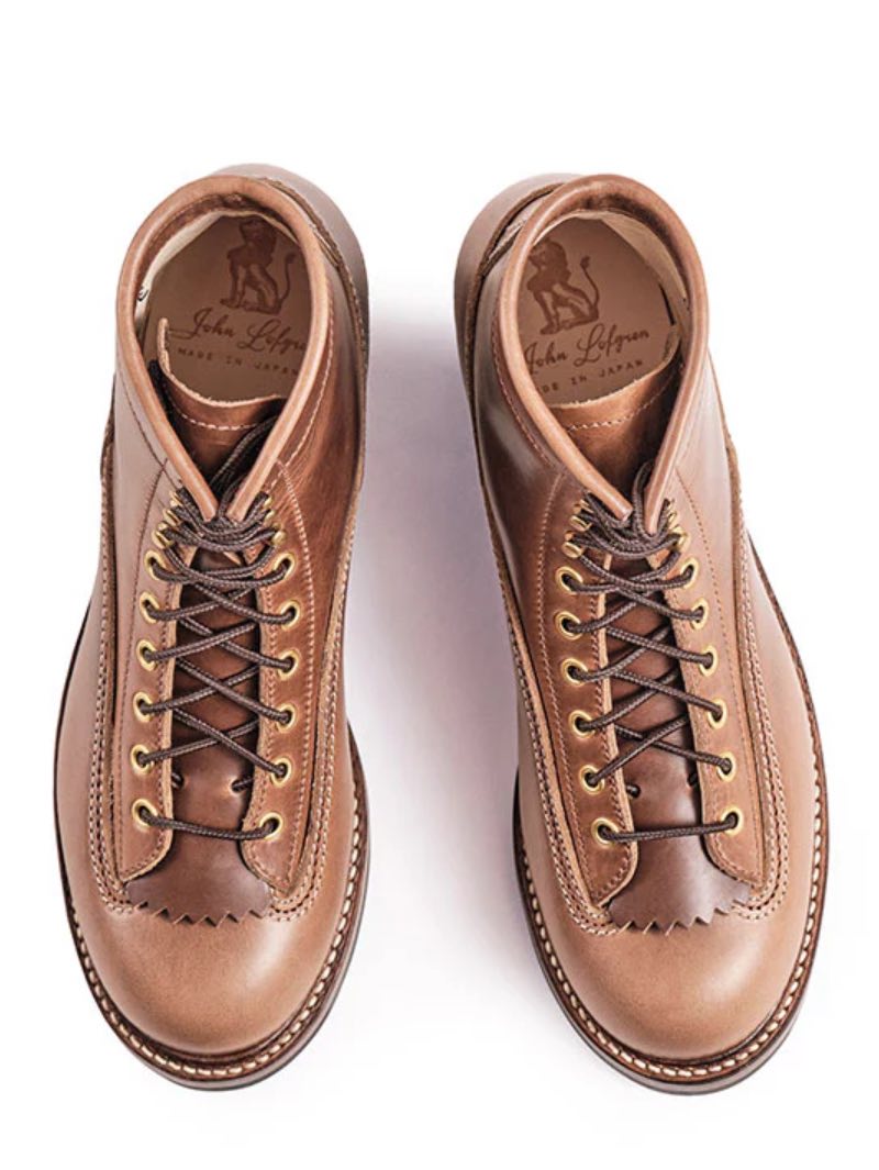 John Lofgren Natural Donkey Puncher Boots Horween CXL