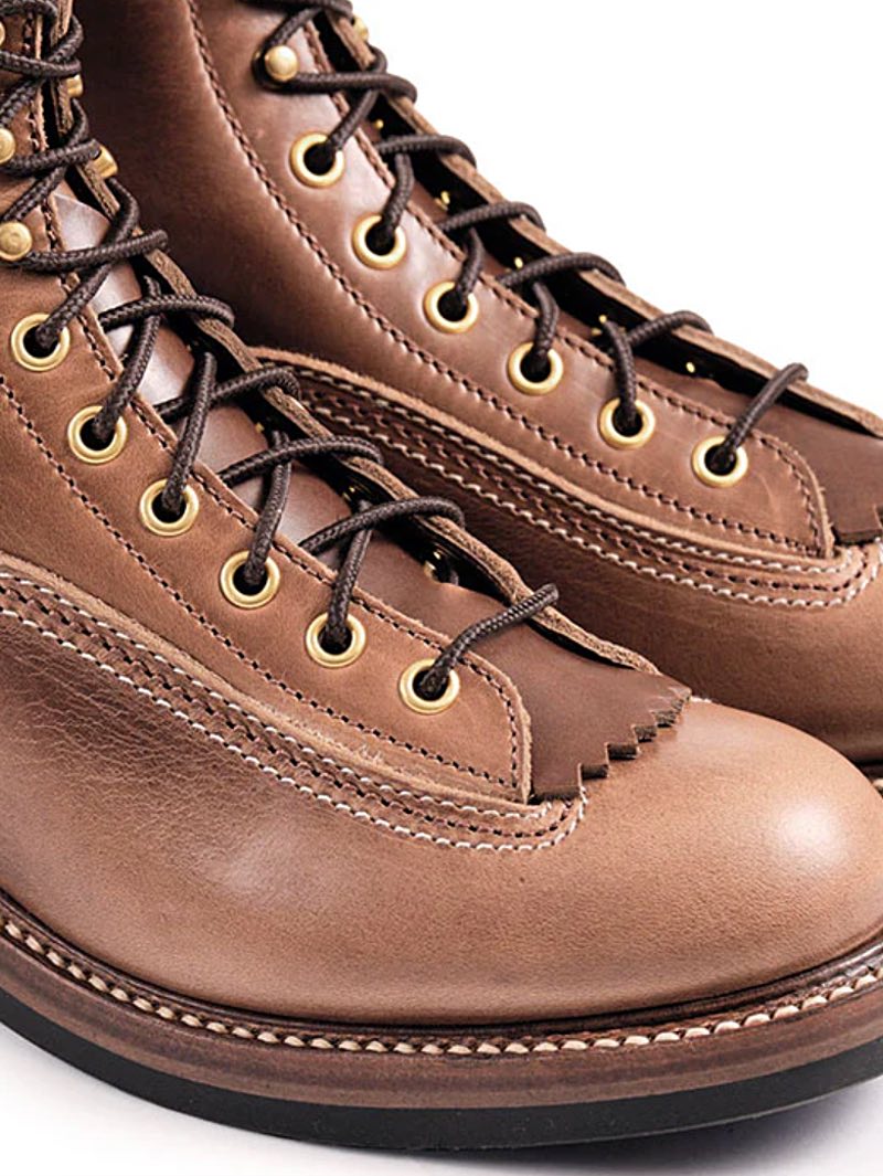 John Lofgren Natural Donkey Puncher Boots Horween CXL