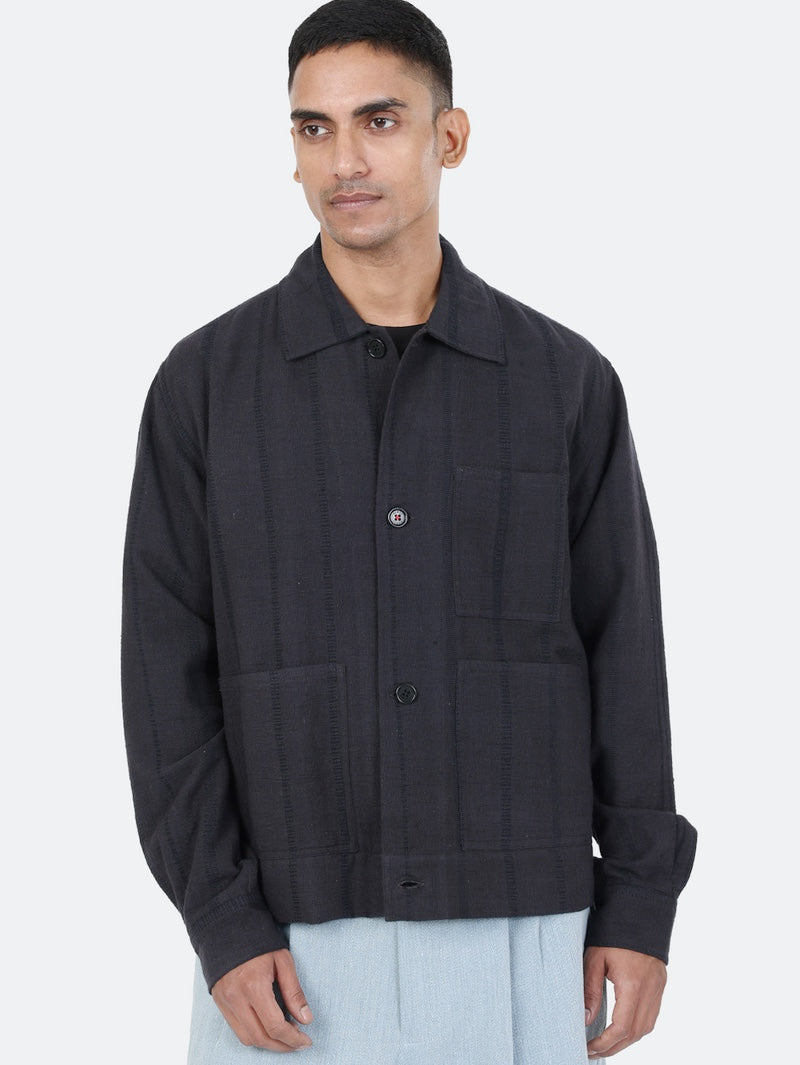 Kardo Bodhi Charcoal Black Chore Jacket