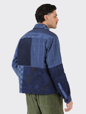 Kardo Bohdi Indigo Patchwork Jacket