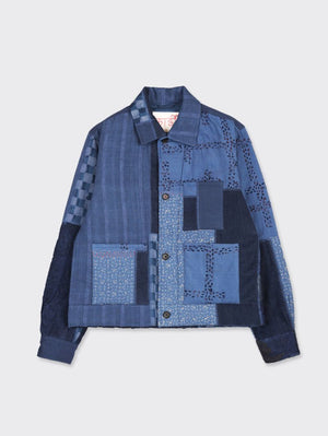 Kardo Bohdi Indigo Patchwork Jacket