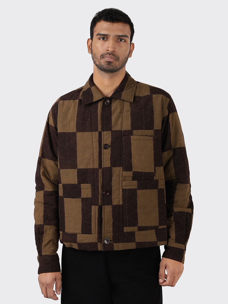 Kardo Brown Square Bodhi Jacket