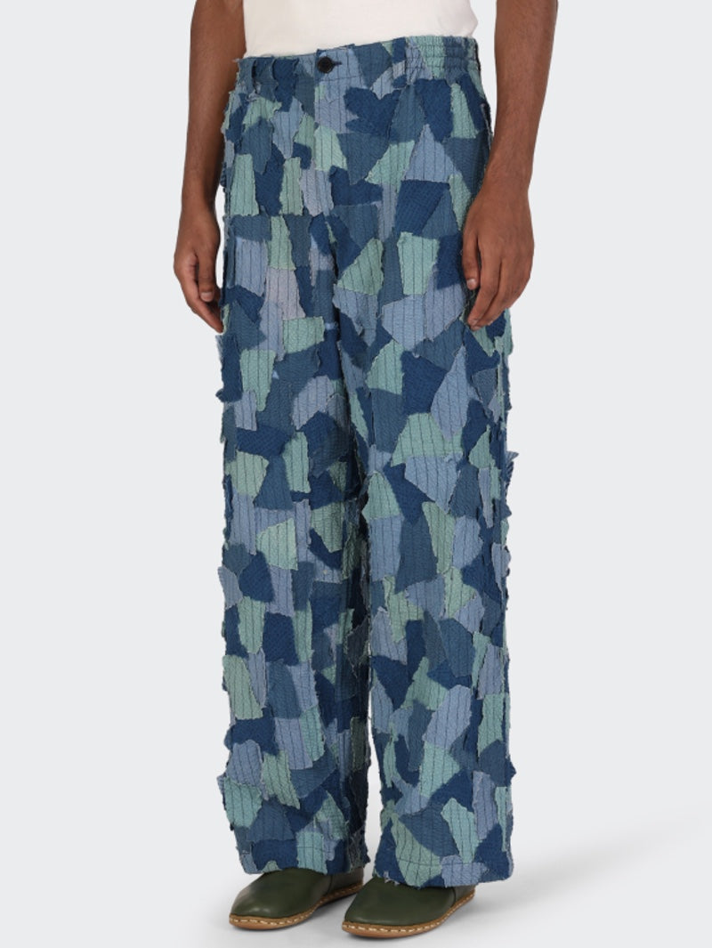 Kardo Kedar Indigo Small Patchwork Pants
