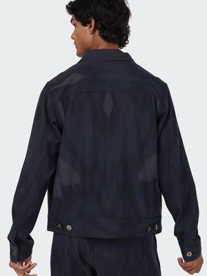 Kardo Marvin Navy Ikat Jacket